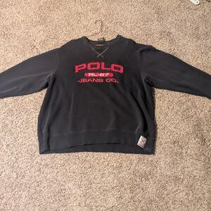 Men's Vintage.Polo Jeans Company Polo RL-67 Jean CO Sweater Size XL *small hole*